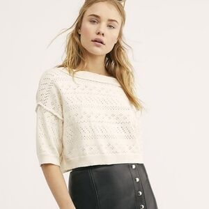 ⭐️40% Off⭐️ Free People Sand Castle Crop Sweater